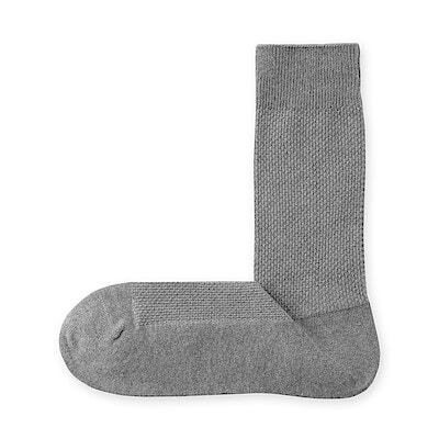 紳士　足なり直角　鹿の子編み　ビジネス靴下