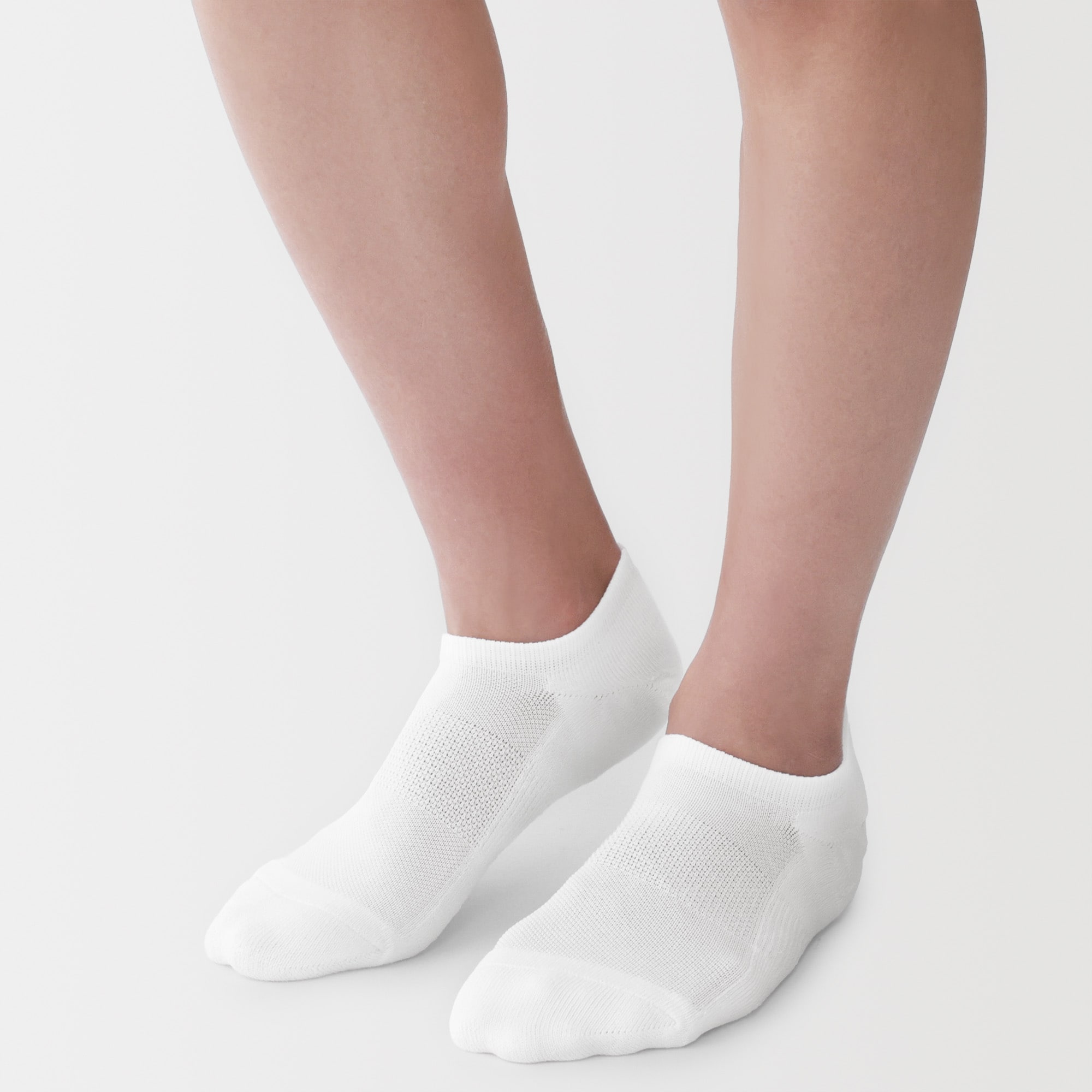 紳士　足なり直角　パイル編み　スニーカーイン（無地）