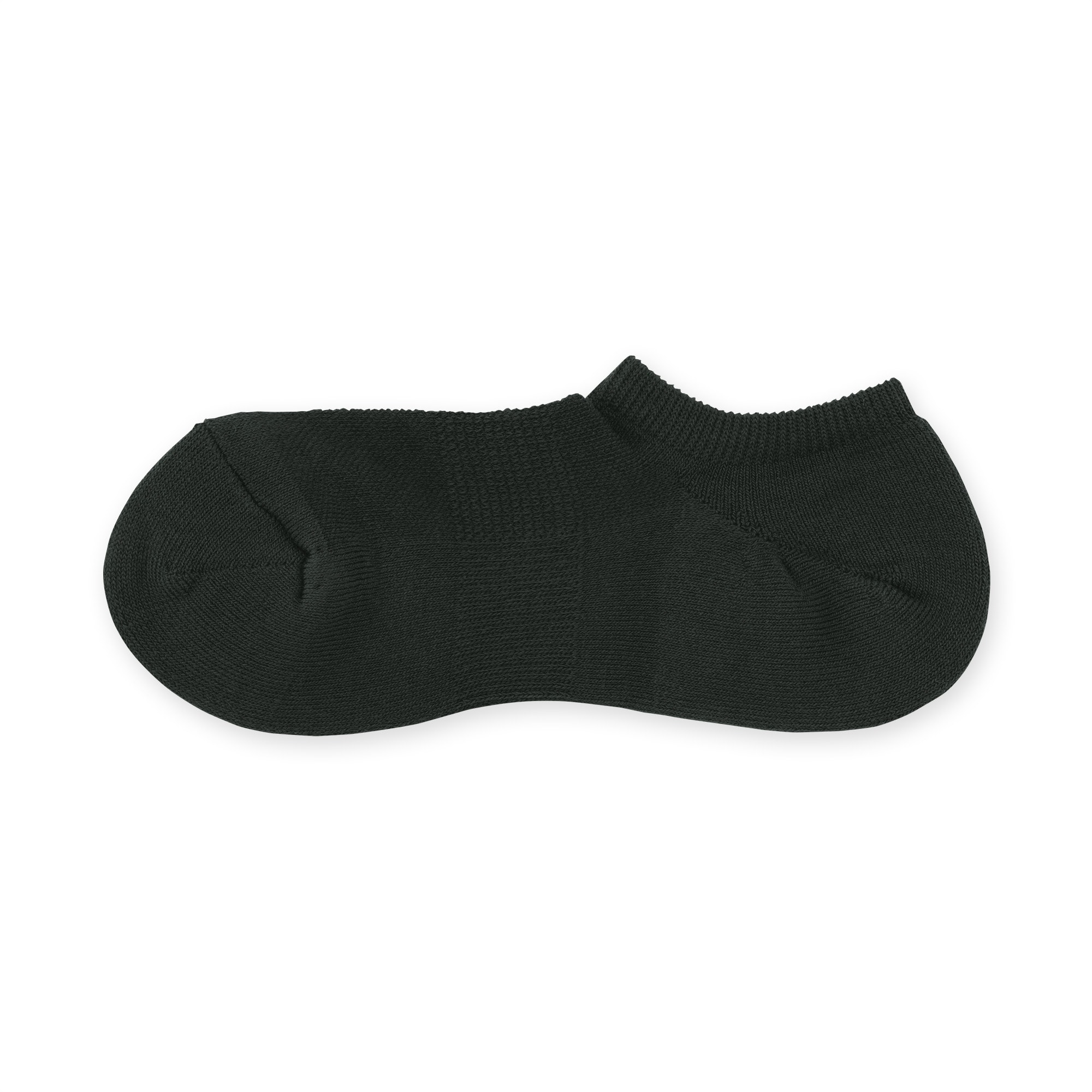 紳士　足なり直角　パイル編み　スニーカーイン（無地）