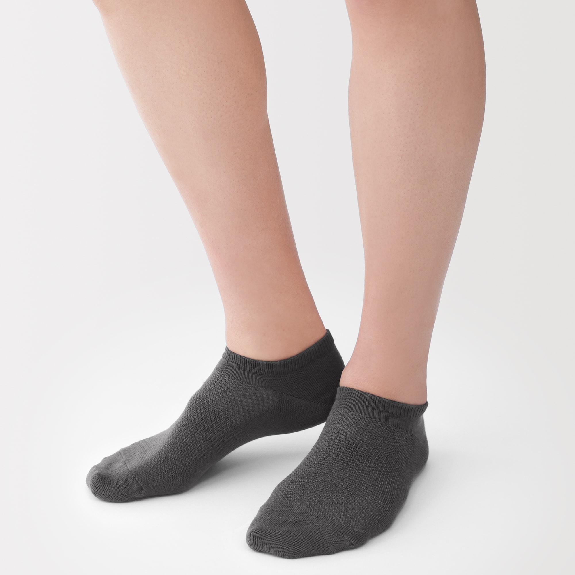 紳士　足なり直角　さらっと綿　スニーカーイン