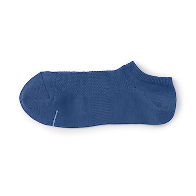 【２月中旬発売予定】紳士　足なり直角　さらっと綿　スニーカーイン