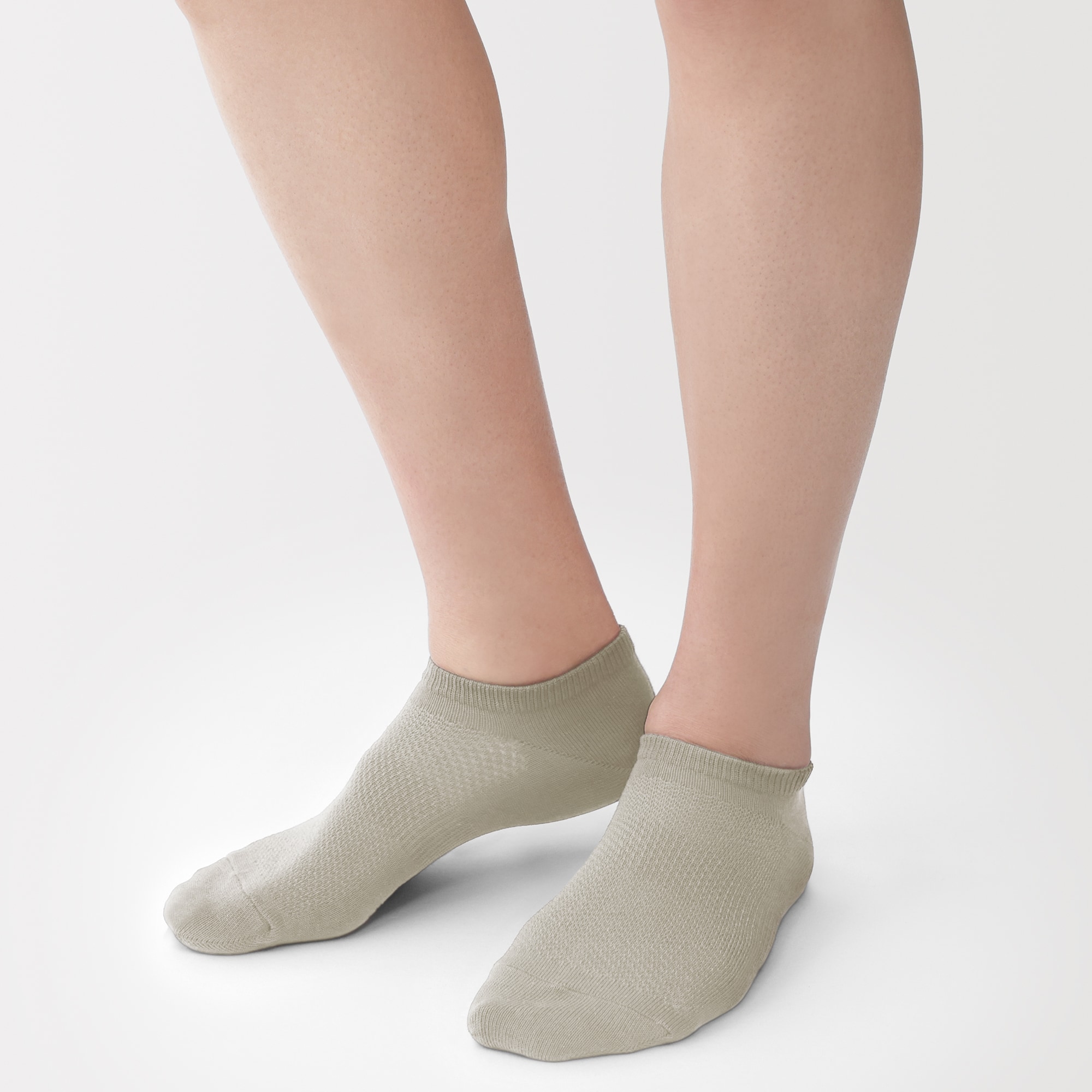 紳士　足なり直角　さらっと綿　スニーカーイン