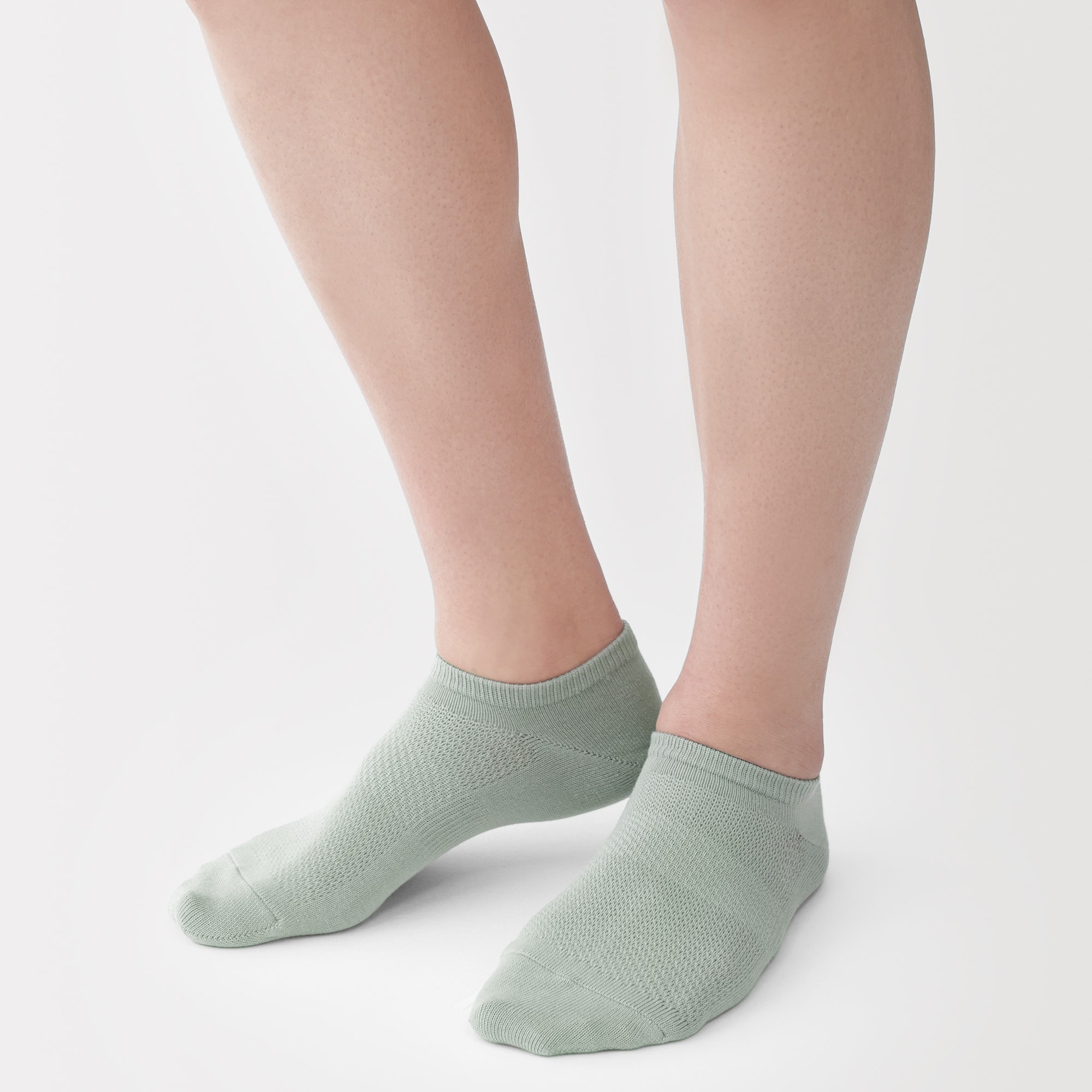 紳士　足なり直角　さらっと綿　スニーカーイン