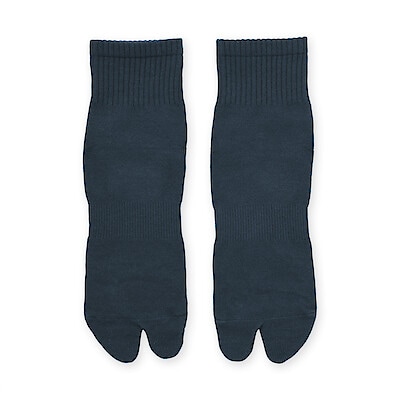 紳士　足なり直角　たび型ショート丈靴下