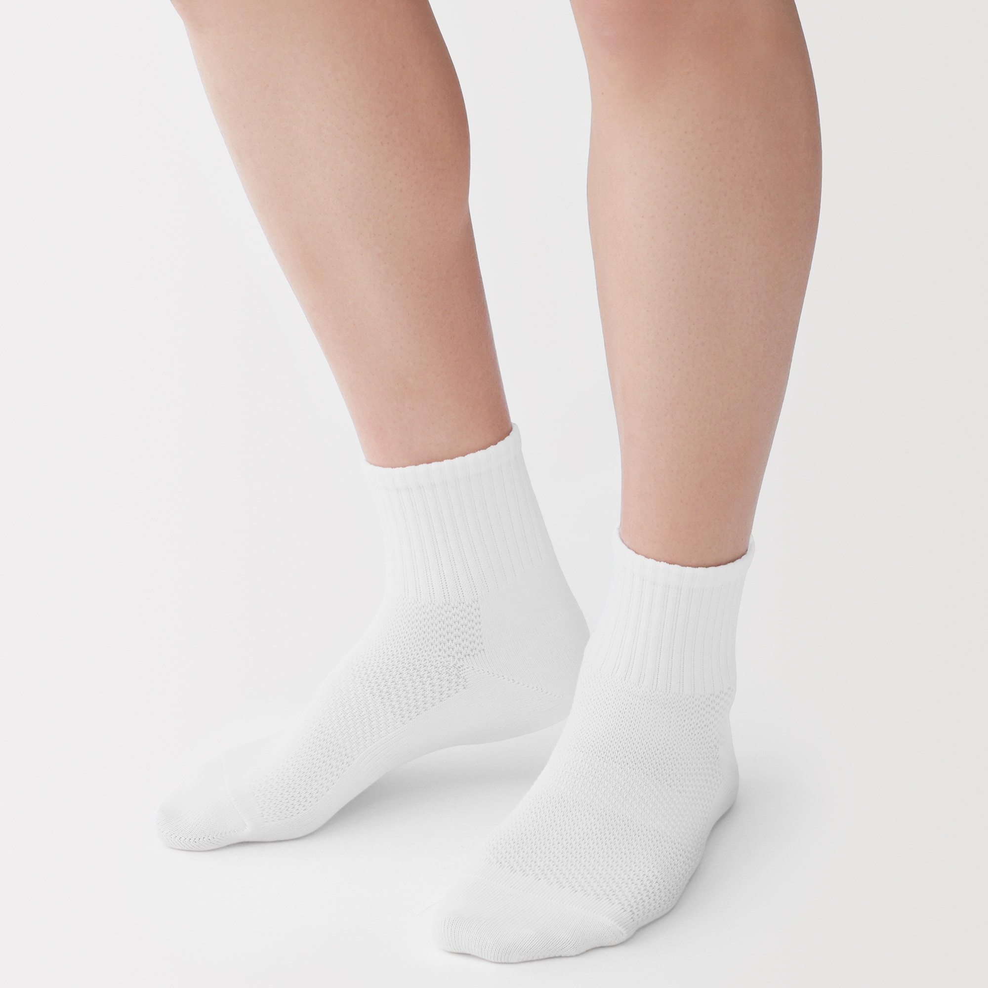 紳士　足なり直角　さらっと綿　ショート丈靴下