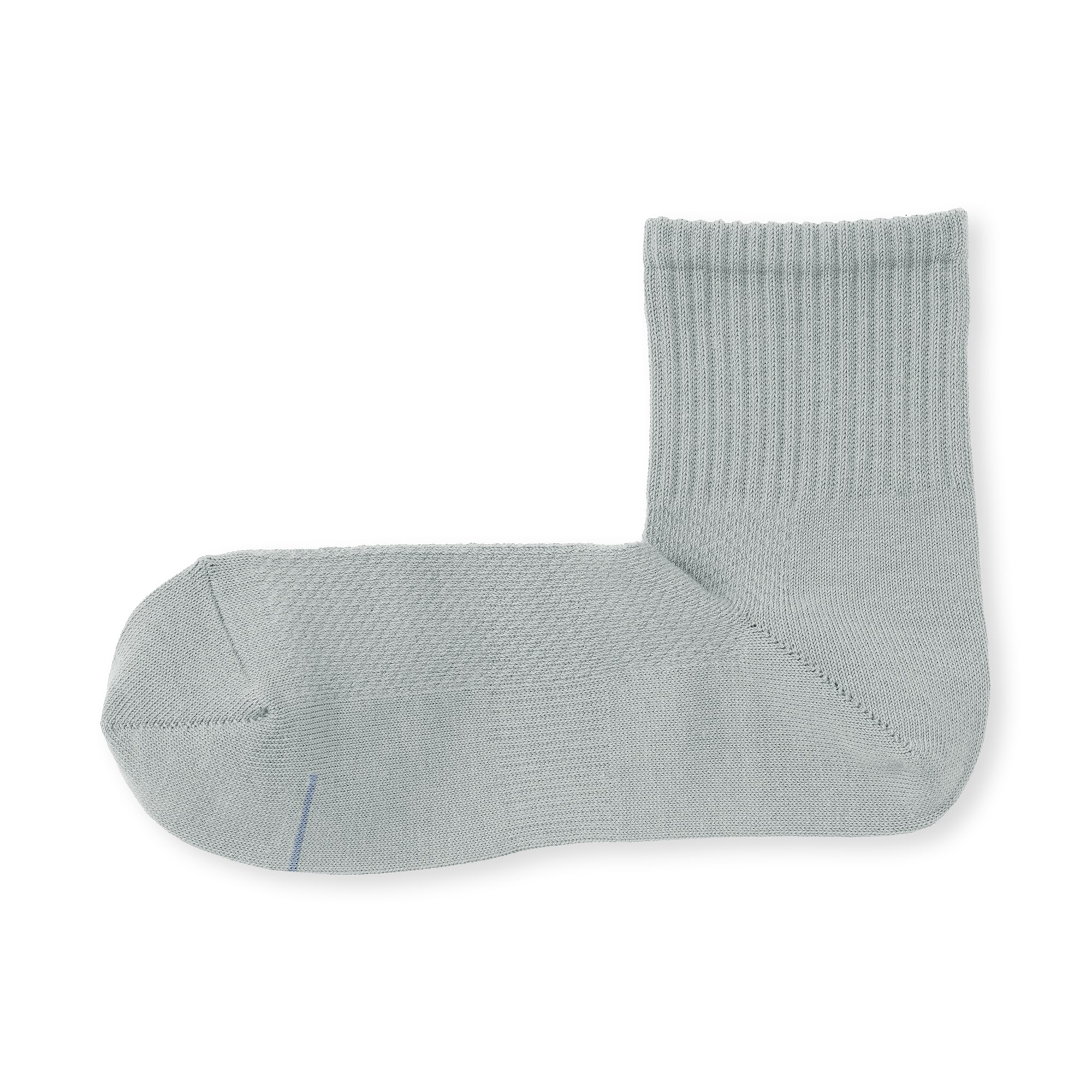 紳士　足なり直角　さらっと綿　ショート丈靴下