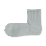 紳士　足なり直角　さらっと綿　ショート丈靴下