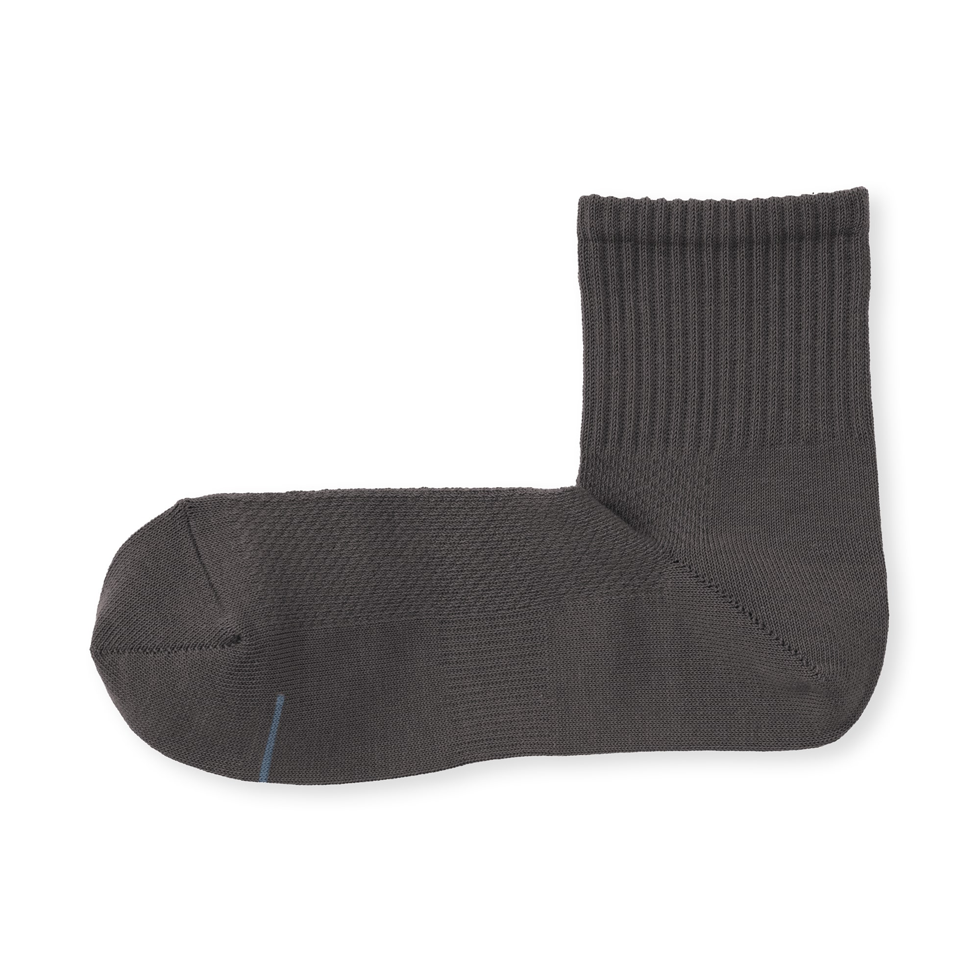 紳士　足なり直角　さらっと綿　ショート丈靴下