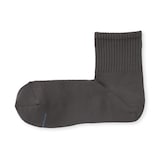 紳士　足なり直角　さらっと綿　ショート丈靴下