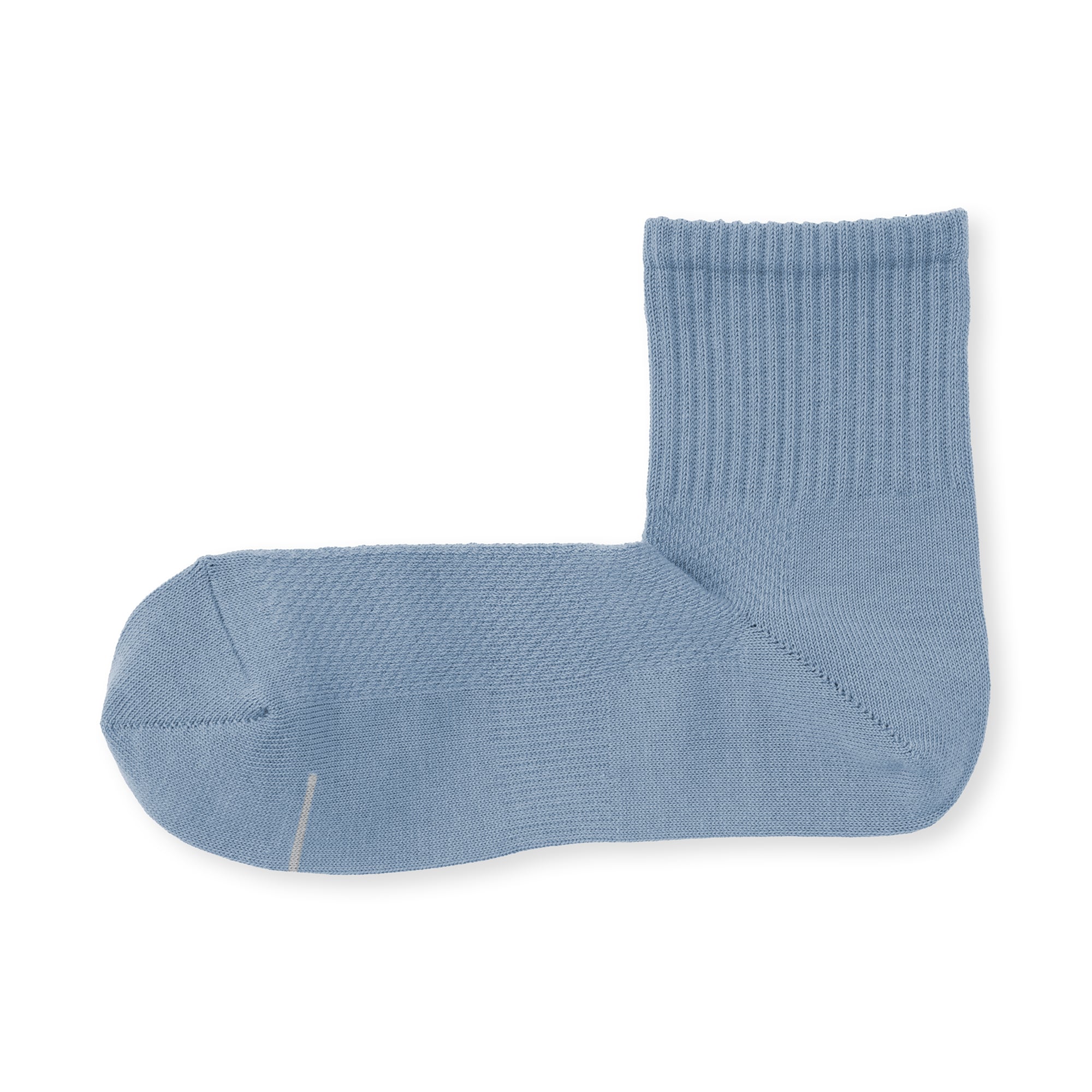 紳士　足なり直角　さらっと綿　ショート丈靴下