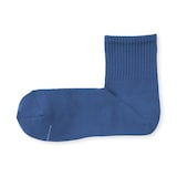 紳士　足なり直角　さらっと綿　ショート丈靴下