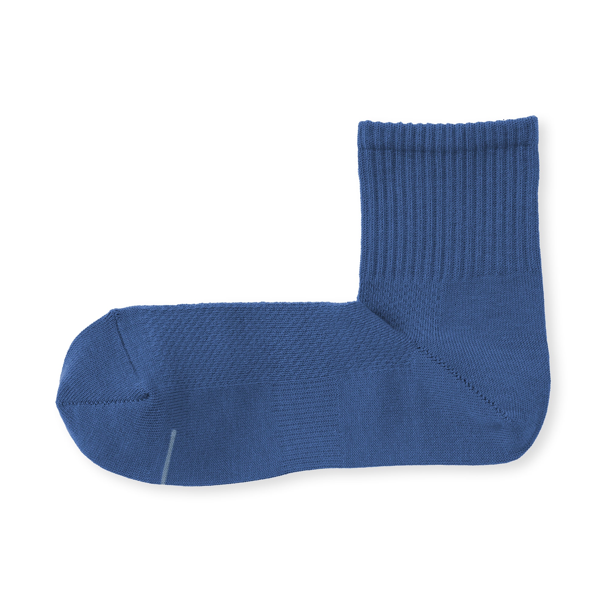 紳士　足なり直角　さらっと綿　ショート丈靴下