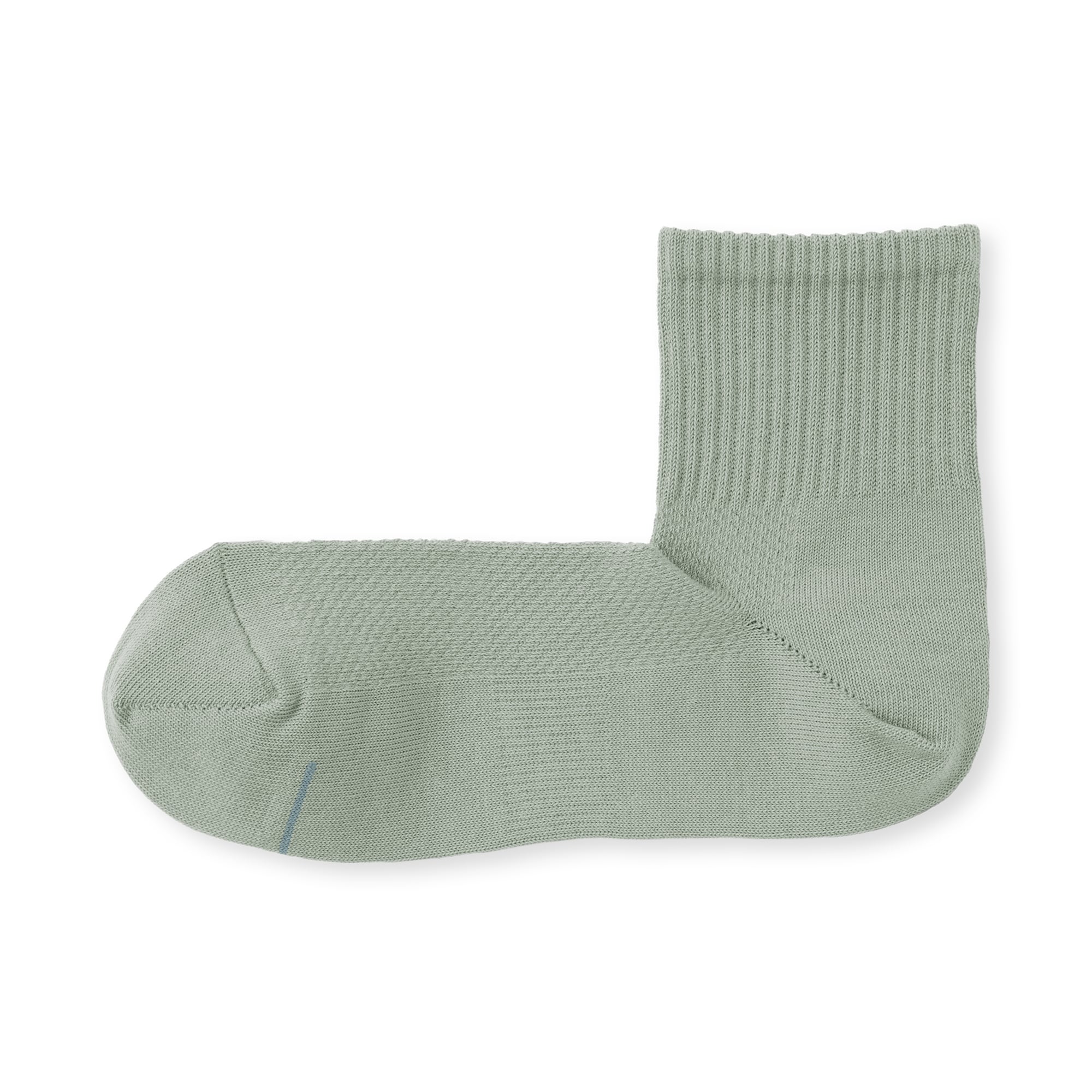 紳士　足なり直角　さらっと綿　ショート丈靴下