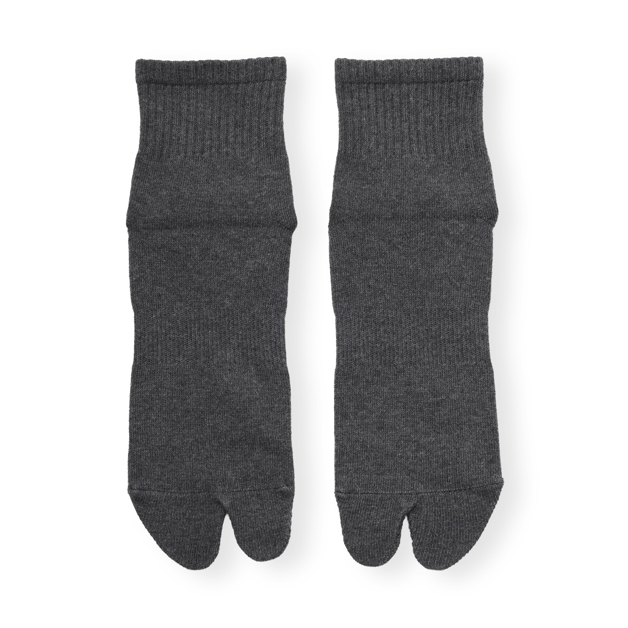 紳士　足なり直角　たび型ショート丈靴下　※再生コットン