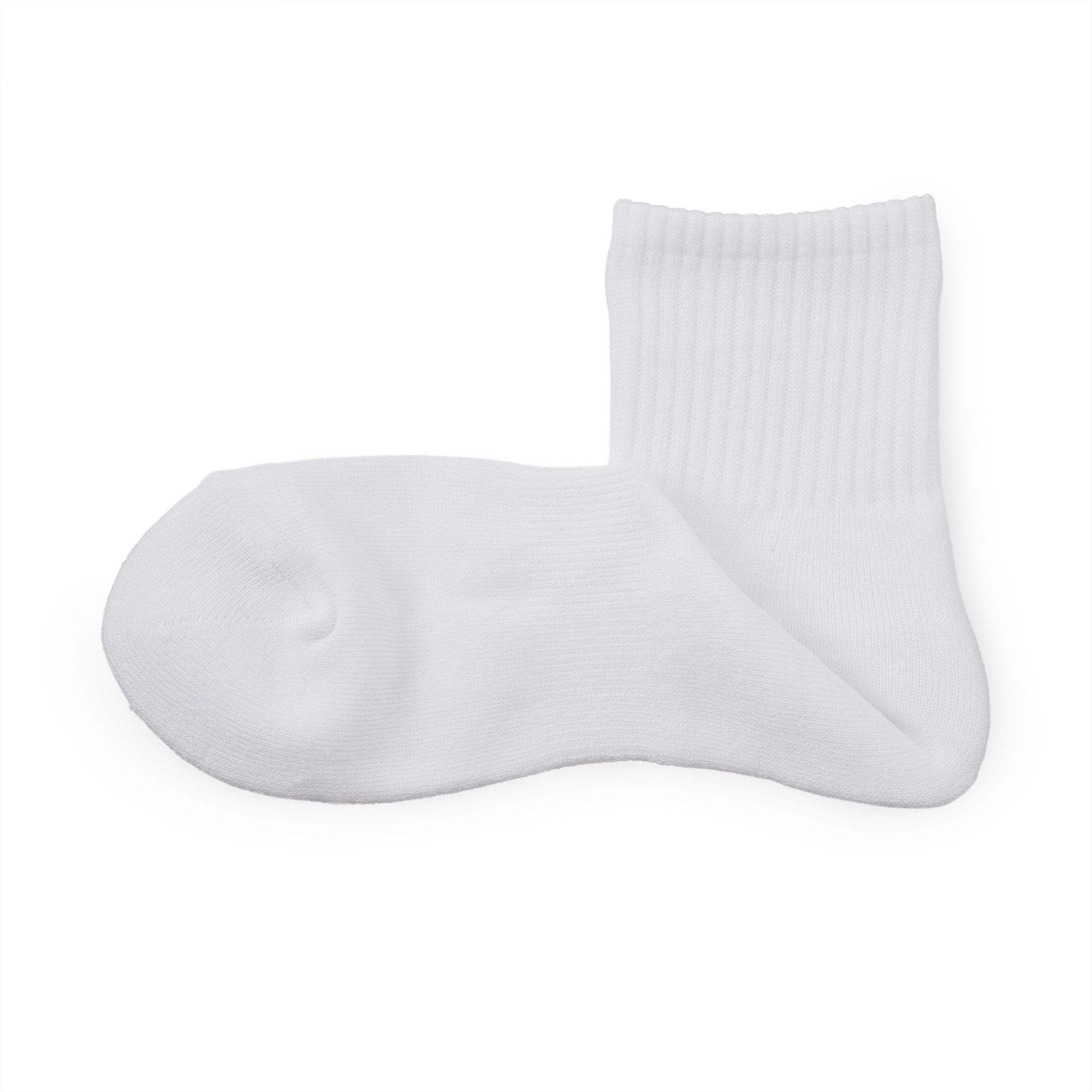 紳士　足なり直角　パイル編み　ショート丈靴下（無地）