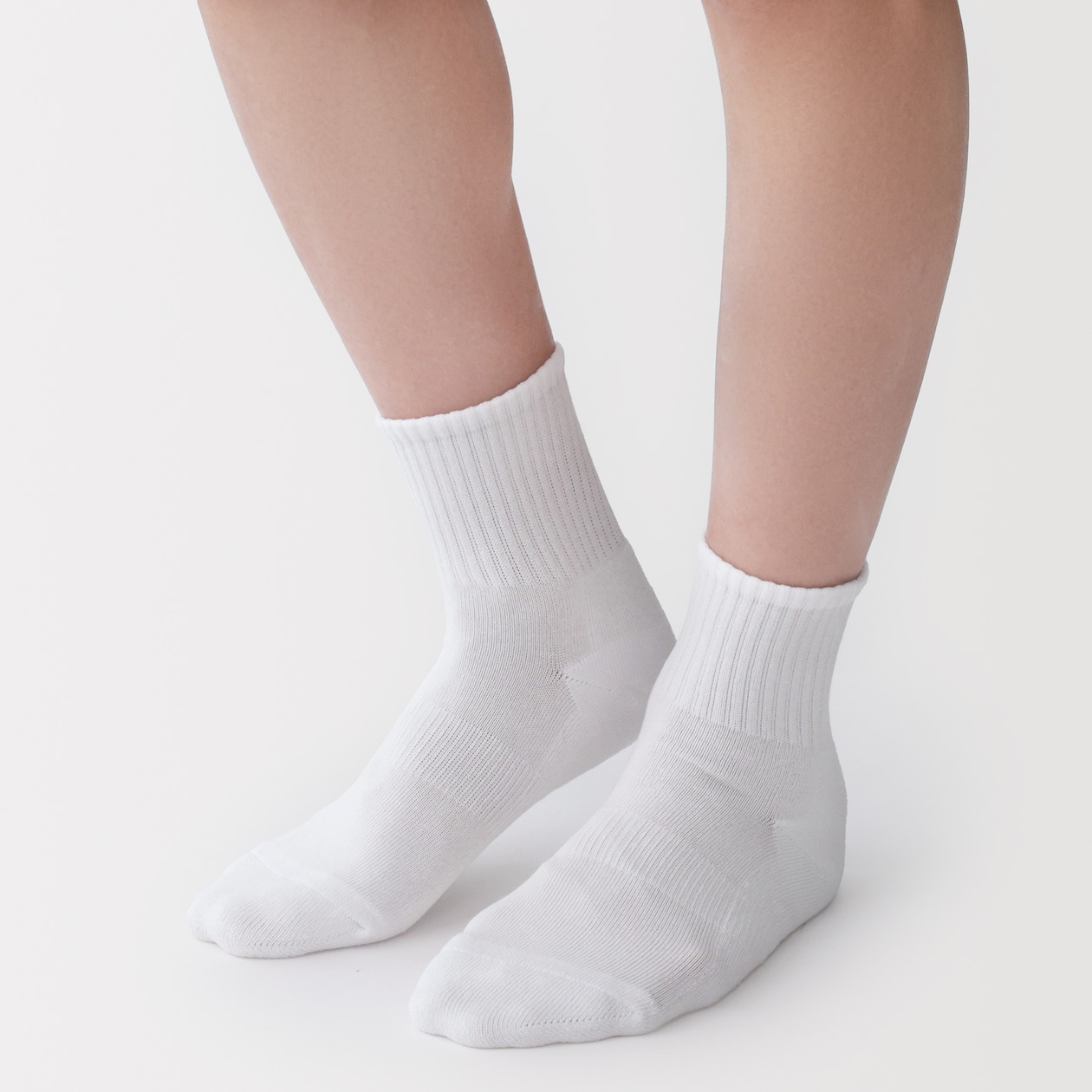 紳士　足なり直角　パイル編み　ショート丈靴下（無地）