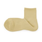 紳士　足なり直角　パイル編み　ショート丈靴下（無地）