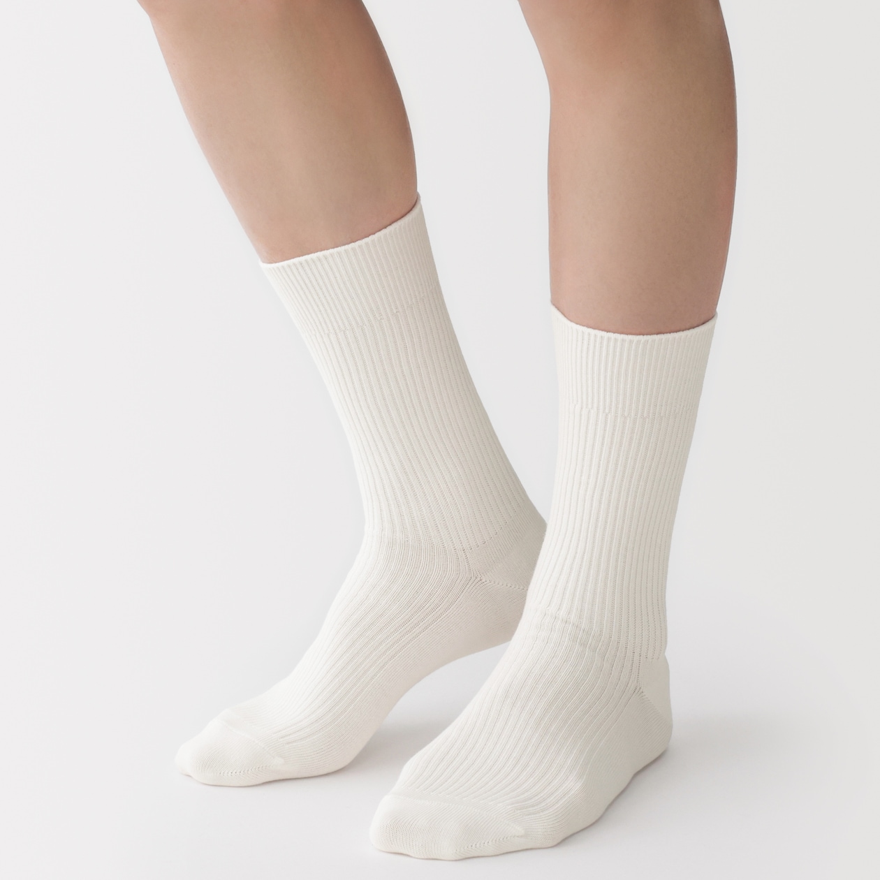 紳士　足なり直角　ズレ落ちにくいリブ編み靴下