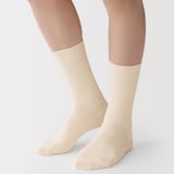 紳士　足なり直角　ズレ落ちにくいリブ編み靴下