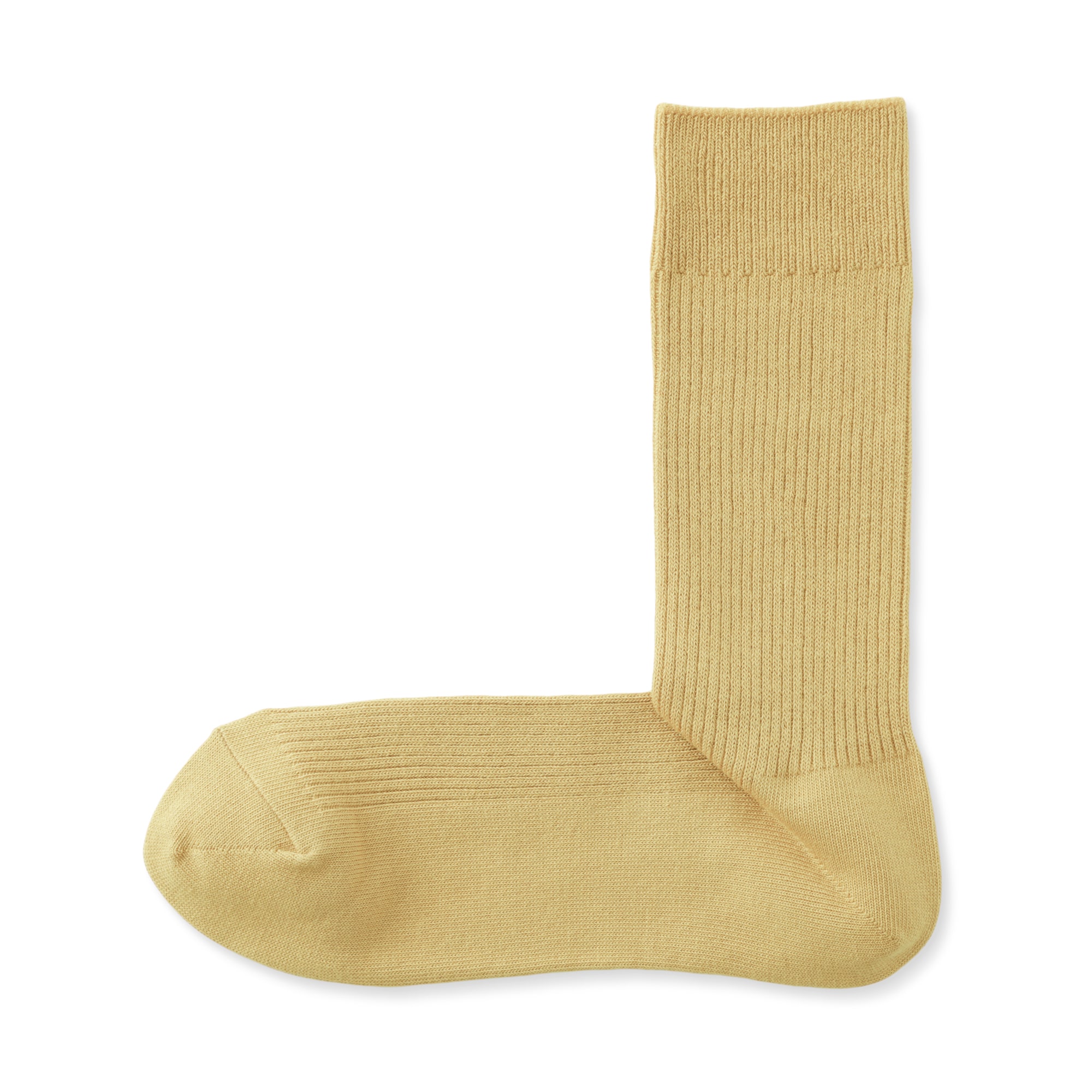 紳士　足なり直角　ズレ落ちにくいリブ編み靴下