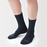 紳士　足なり直角　さらっと綿靴下