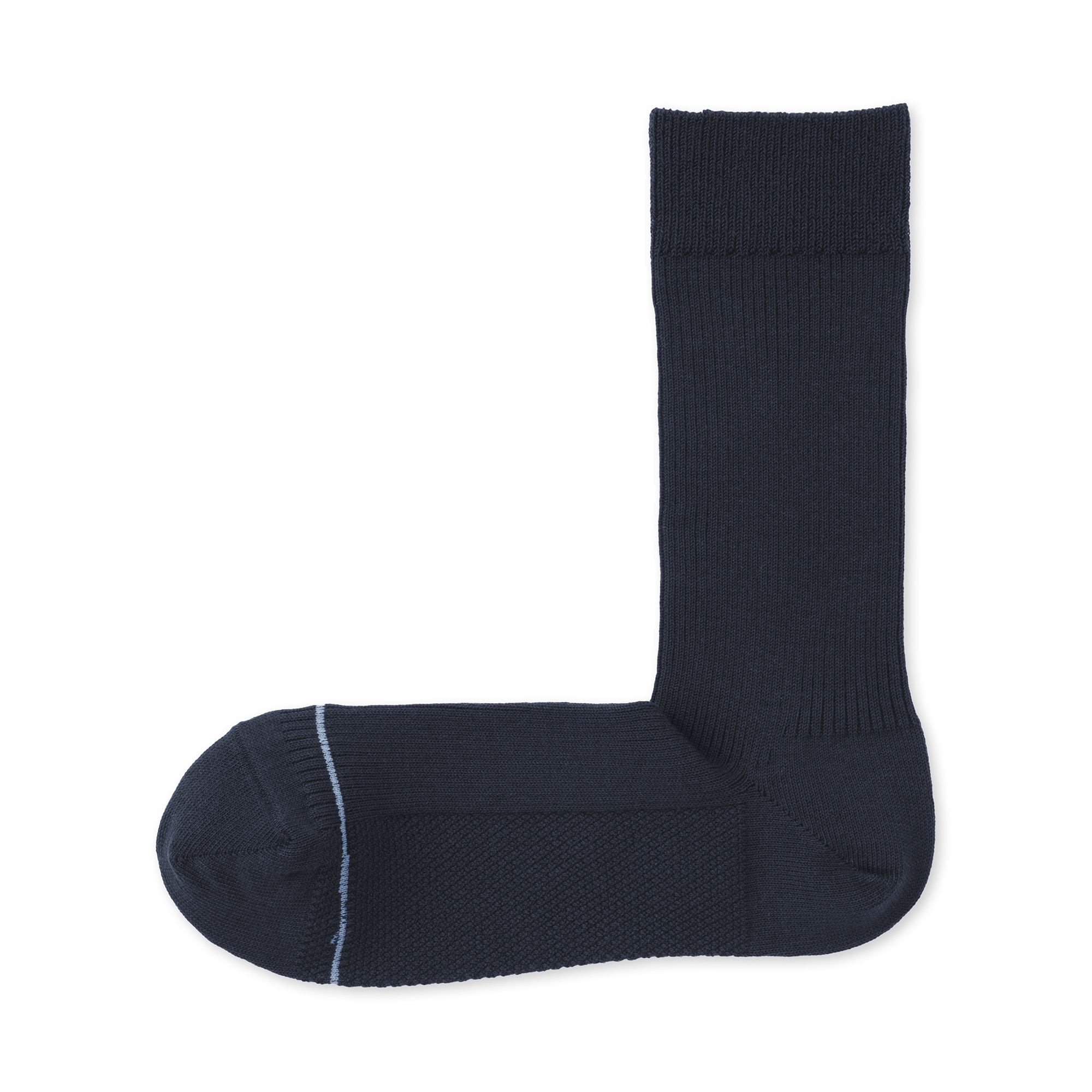 紳士　足なり直角　さらっと綿靴下