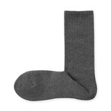 紳士　足なり直角　パイル編み　靴下