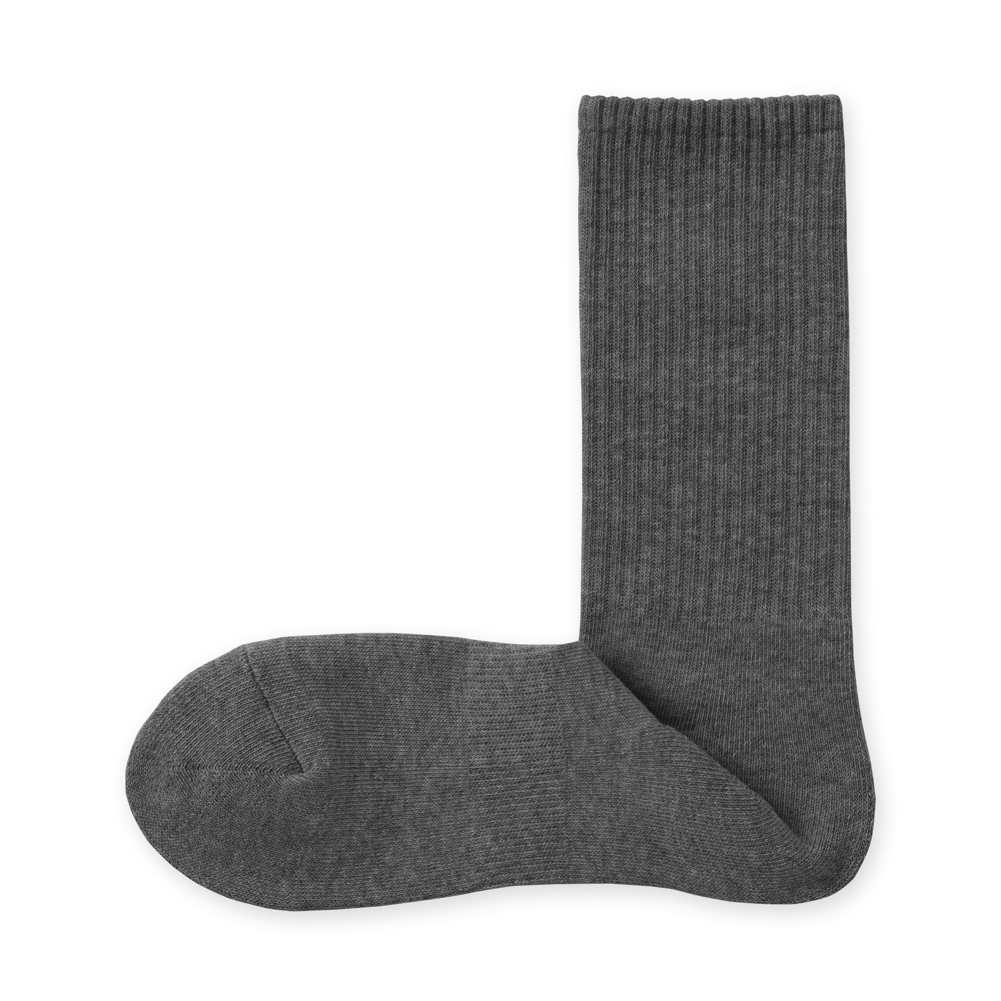 紳士　足なり直角　パイル編み　靴下