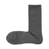 紳士　足なり直角　パイル編み　靴下