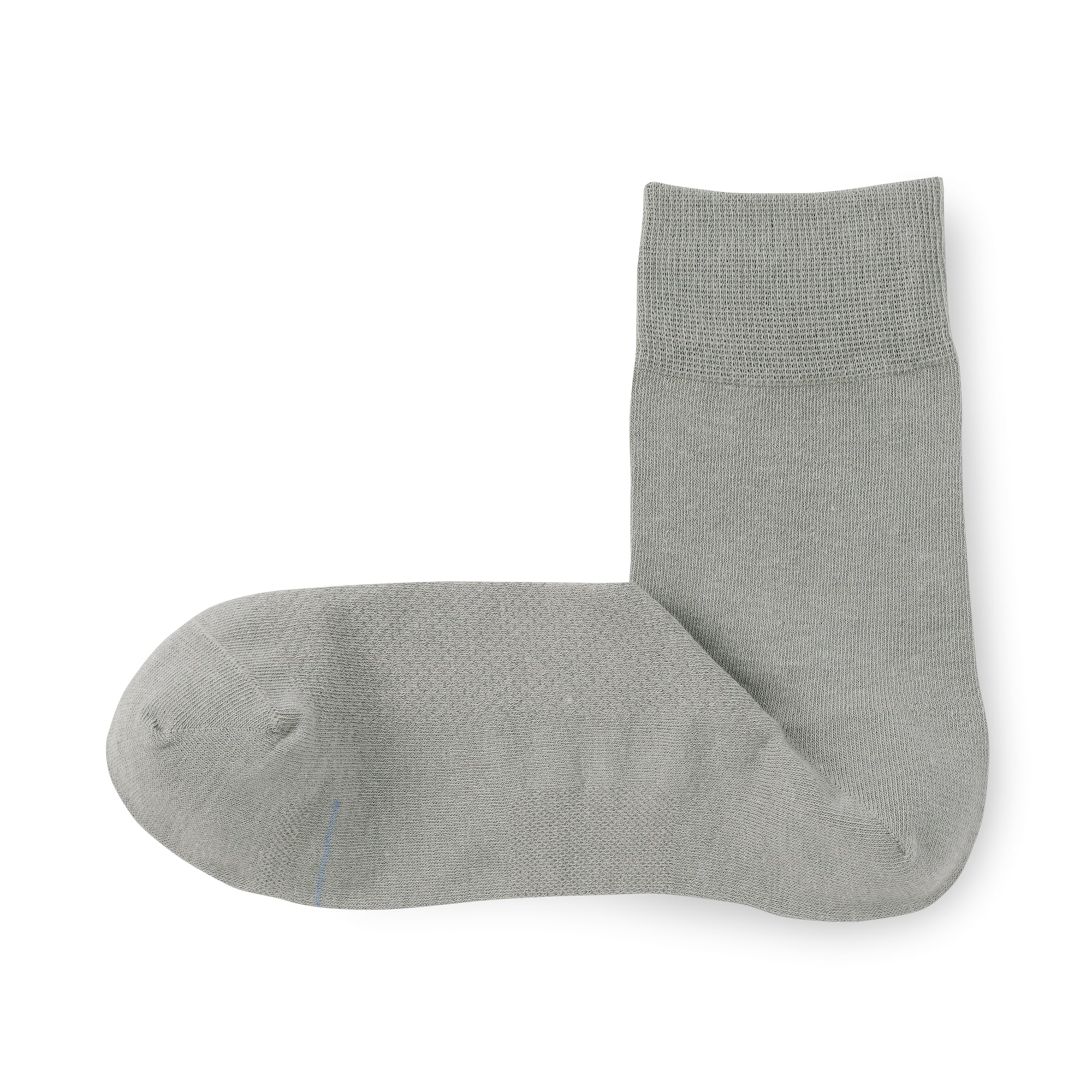 紳士　足なり直角　さらっと綿　ショート丈ビジネス靴下