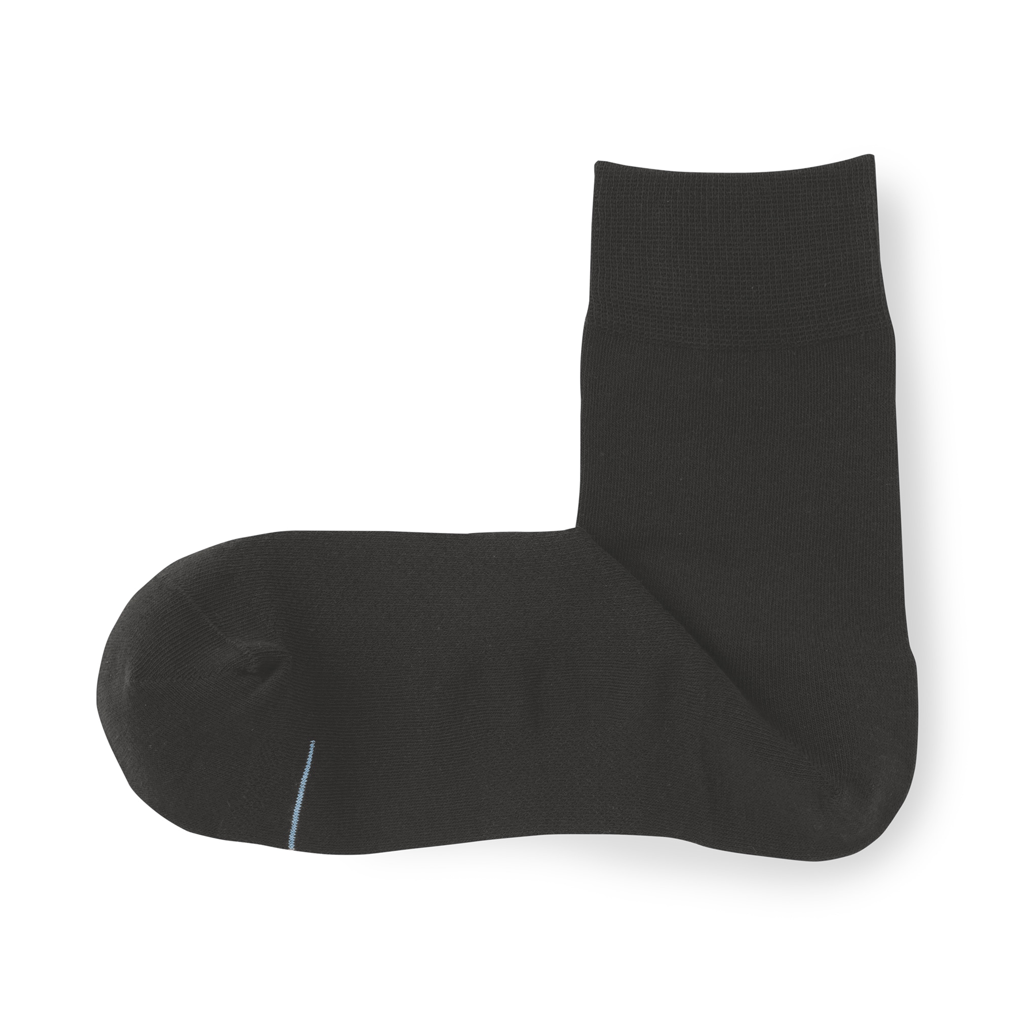 紳士　足なり直角　さらっと綿　ショート丈ビジネス靴下