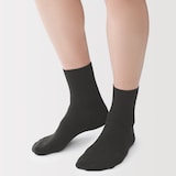 紳士　足なり直角　さらっと綿　ショート丈ビジネス靴下