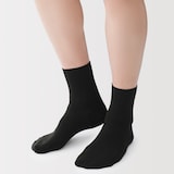 紳士　足なり直角　さらっと綿　ショート丈ビジネス靴下