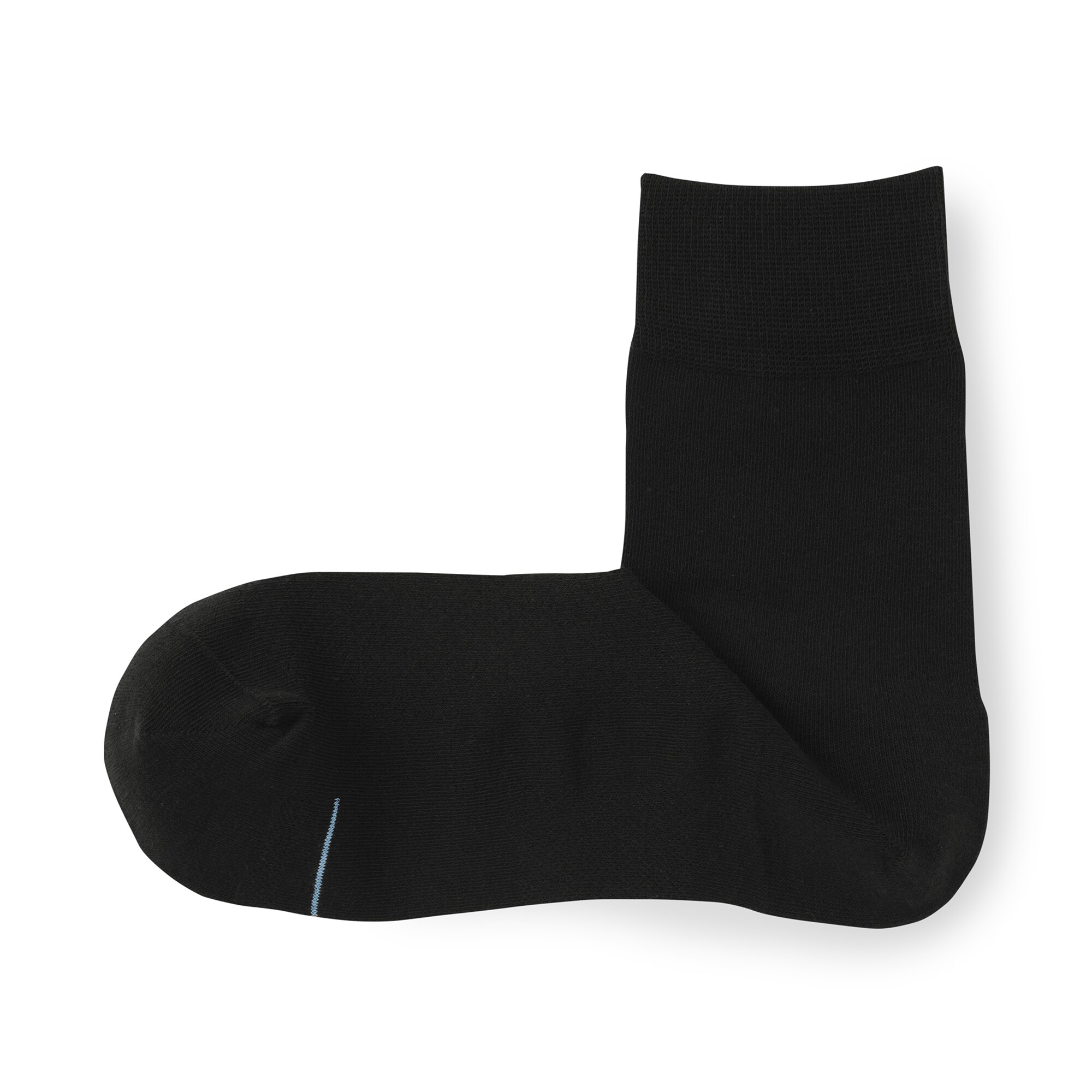 紳士　足なり直角　さらっと綿　ショート丈ビジネス靴下