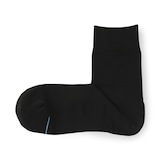 紳士　足なり直角　さらっと綿　ショート丈ビジネス靴下