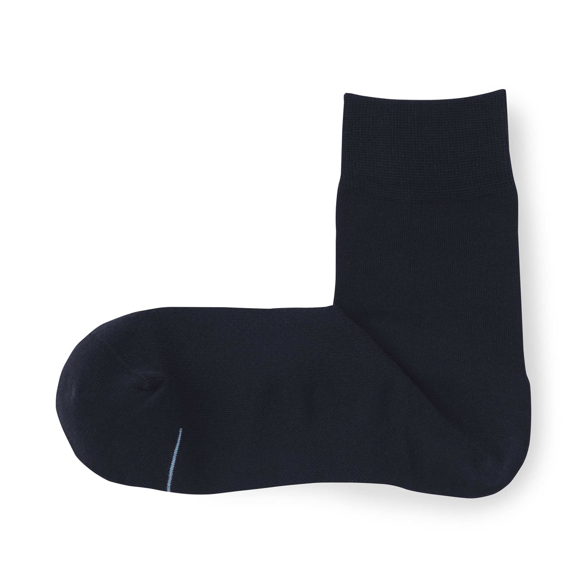 紳士　足なり直角　さらっと綿　ショート丈ビジネス靴下