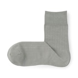 紳士　足なり直角　さらっと綿　ショート丈ビジネス靴下（ストライプ柄）