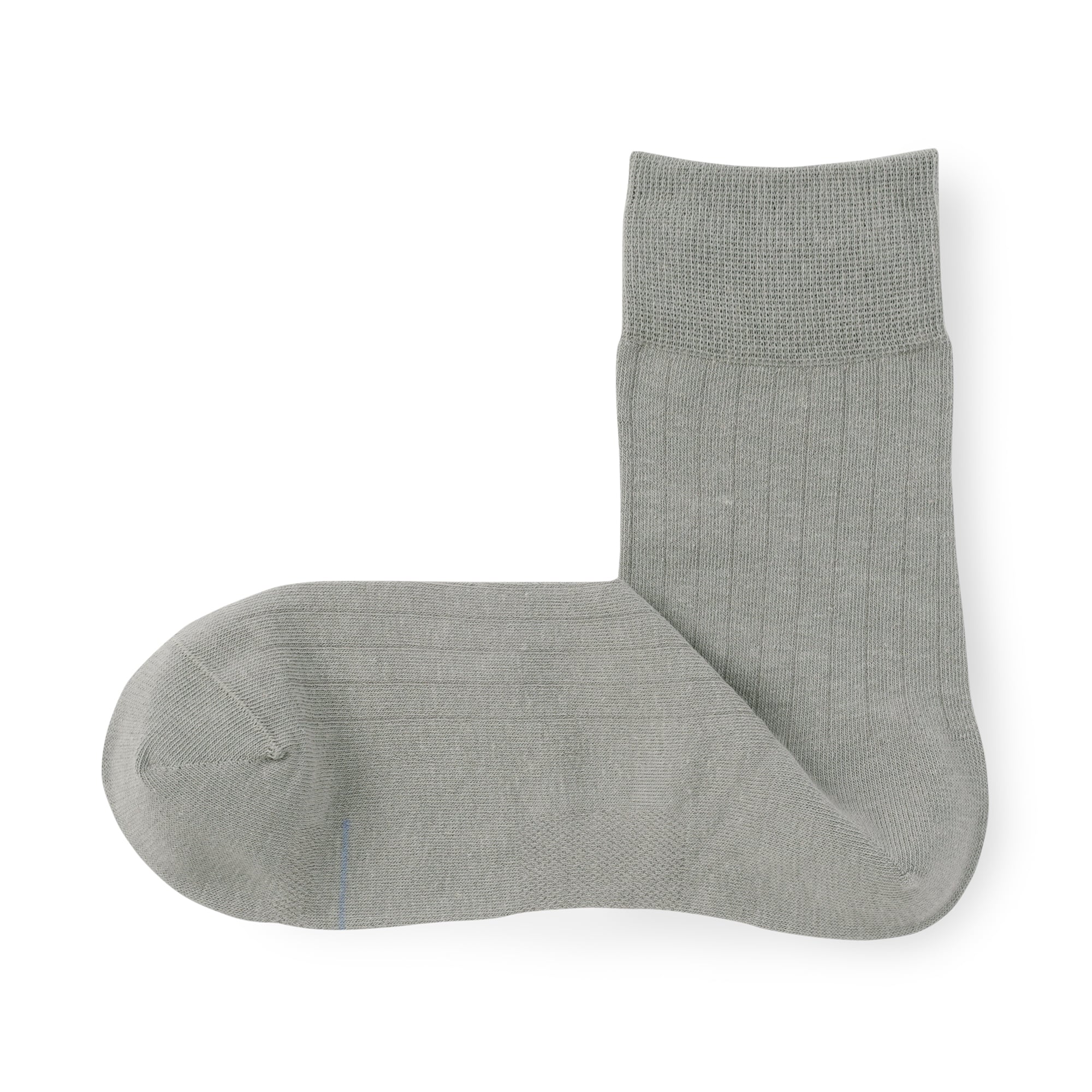 紳士　足なり直角　さらっと綿　ショート丈ビジネス靴下（ストライプ柄）