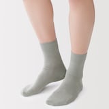 紳士　足なり直角　さらっと綿　ショート丈ビジネス靴下（ストライプ柄）