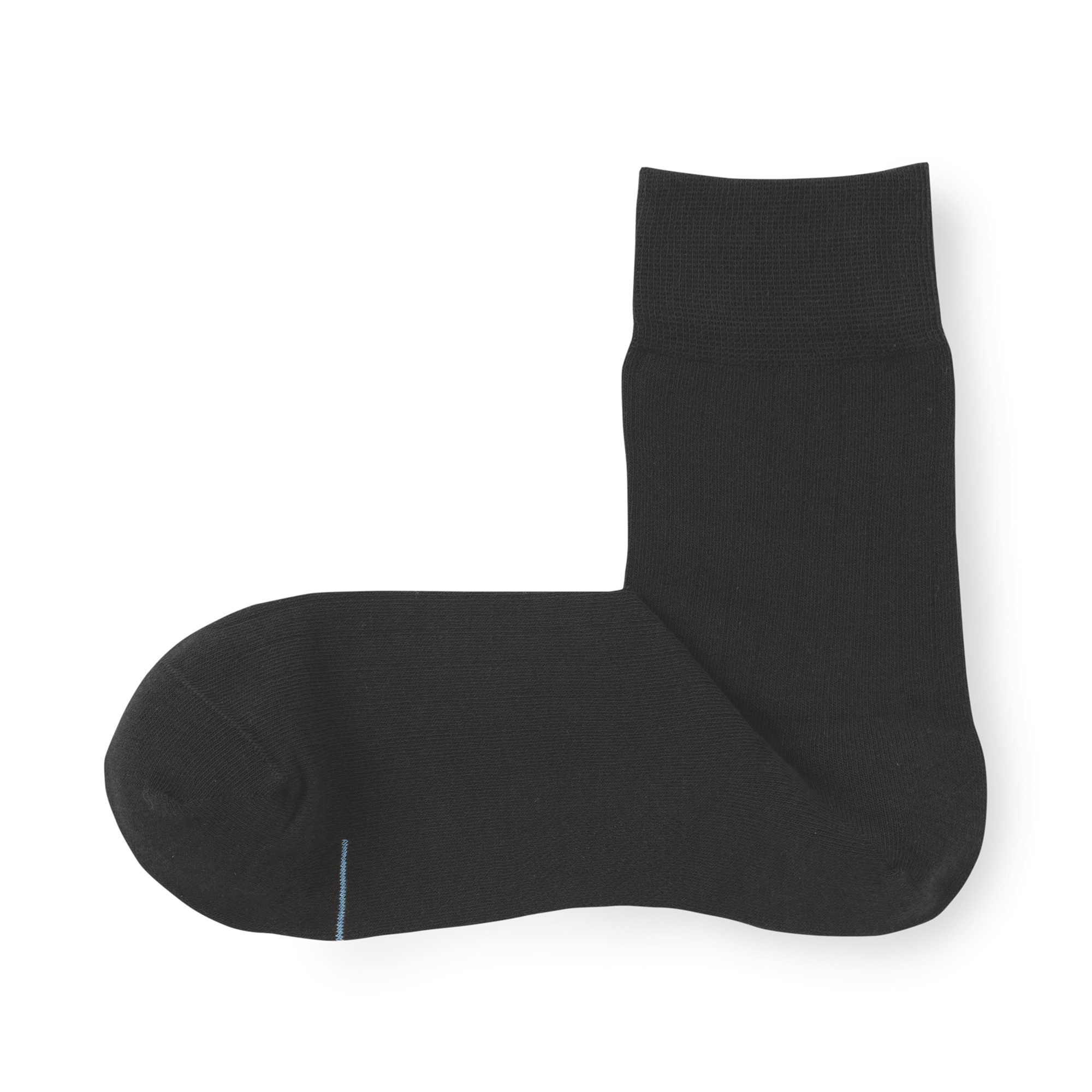 紳士　足なり直角　さらっと綿　ショート丈ビジネス靴下（ストライプ柄）