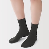 紳士　足なり直角　さらっと綿　ショート丈ビジネス靴下（ストライプ柄）