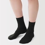 紳士　足なり直角　さらっと綿　ショート丈ビジネス靴下（ストライプ柄）