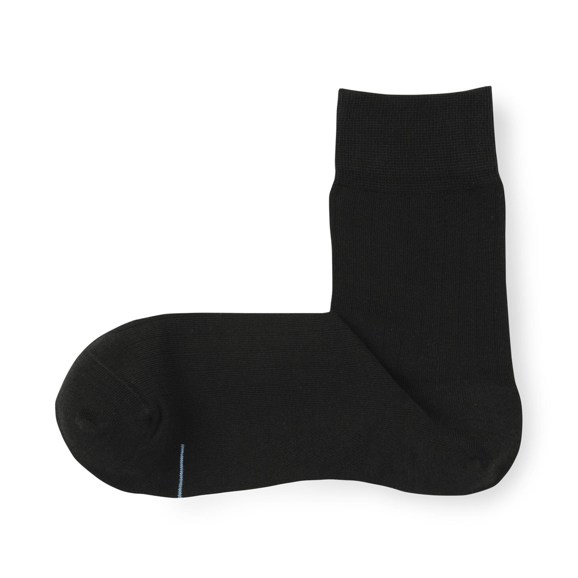 紳士　足なり直角　さらっと綿　ショート丈ビジネス靴下（ストライプ柄）