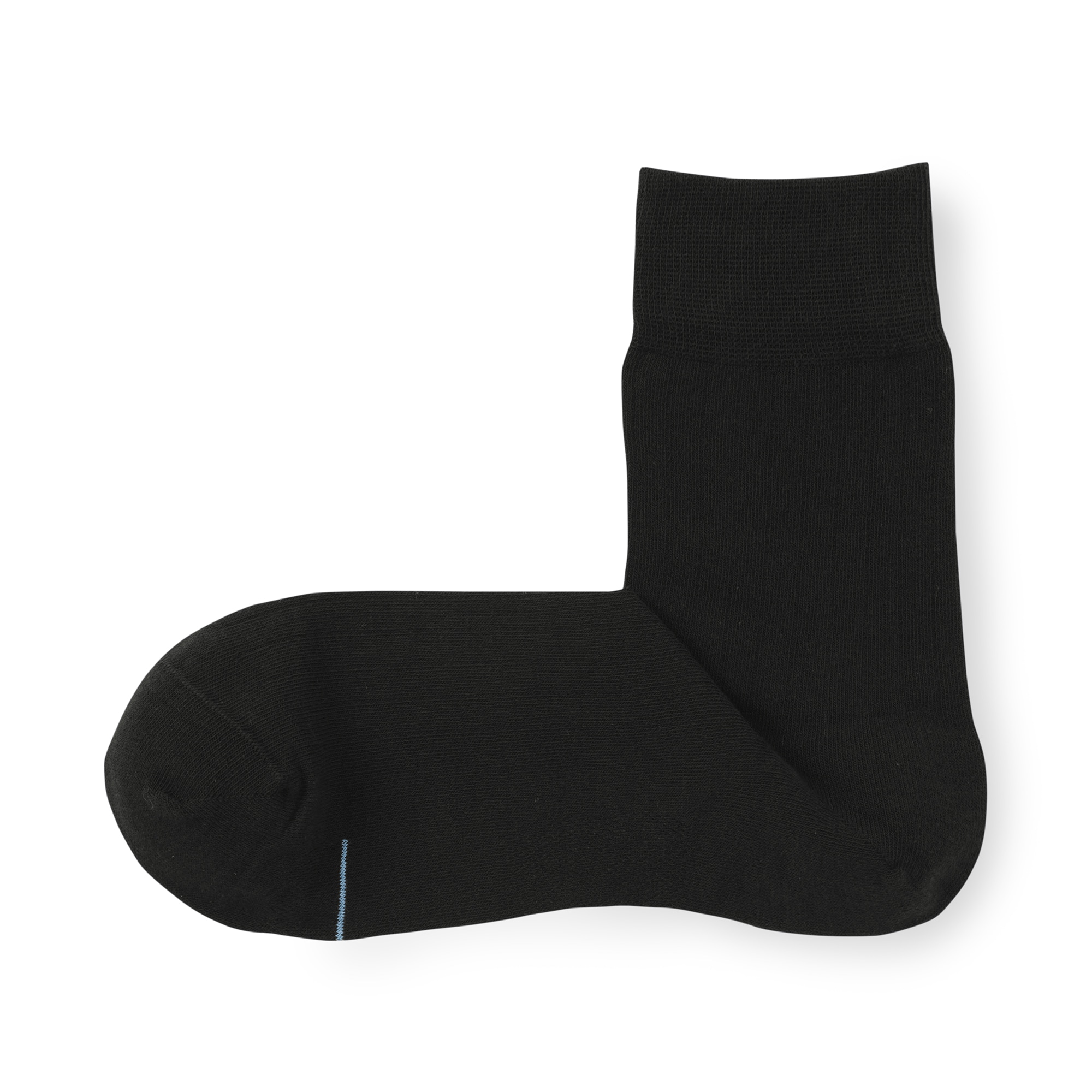 紳士　足なり直角　さらっと綿　ショート丈ビジネス靴下（ストライプ柄）