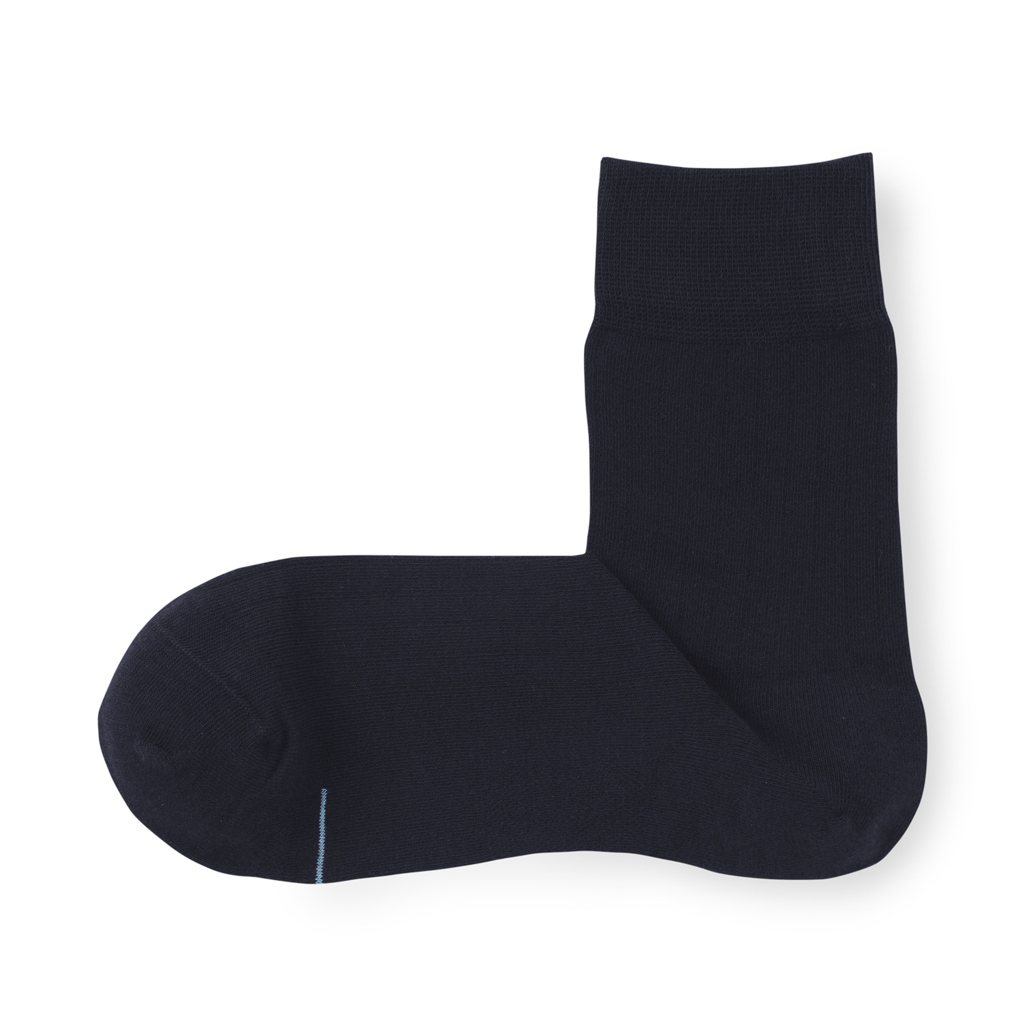 紳士　足なり直角　さらっと綿　ショート丈ビジネス靴下（ストライプ柄）