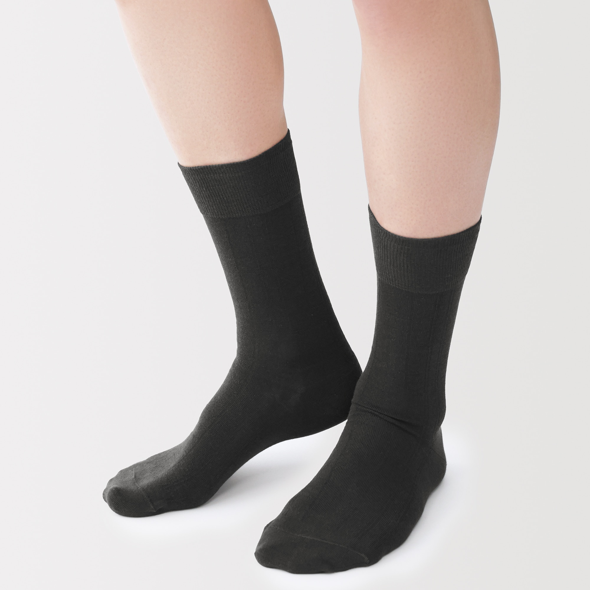 紳士　足なり直角　さらっと綿　ビジネス靴下