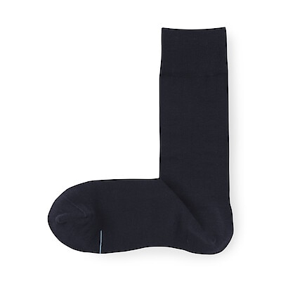 紳士　足なり直角　さらっと綿　ビジネス靴下