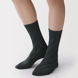 紳士　足なり直角　斜めチェック柄ビジネス靴下