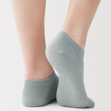 紳士　足なり直角　総メッシュ　さらっと綿　スニーカーイン