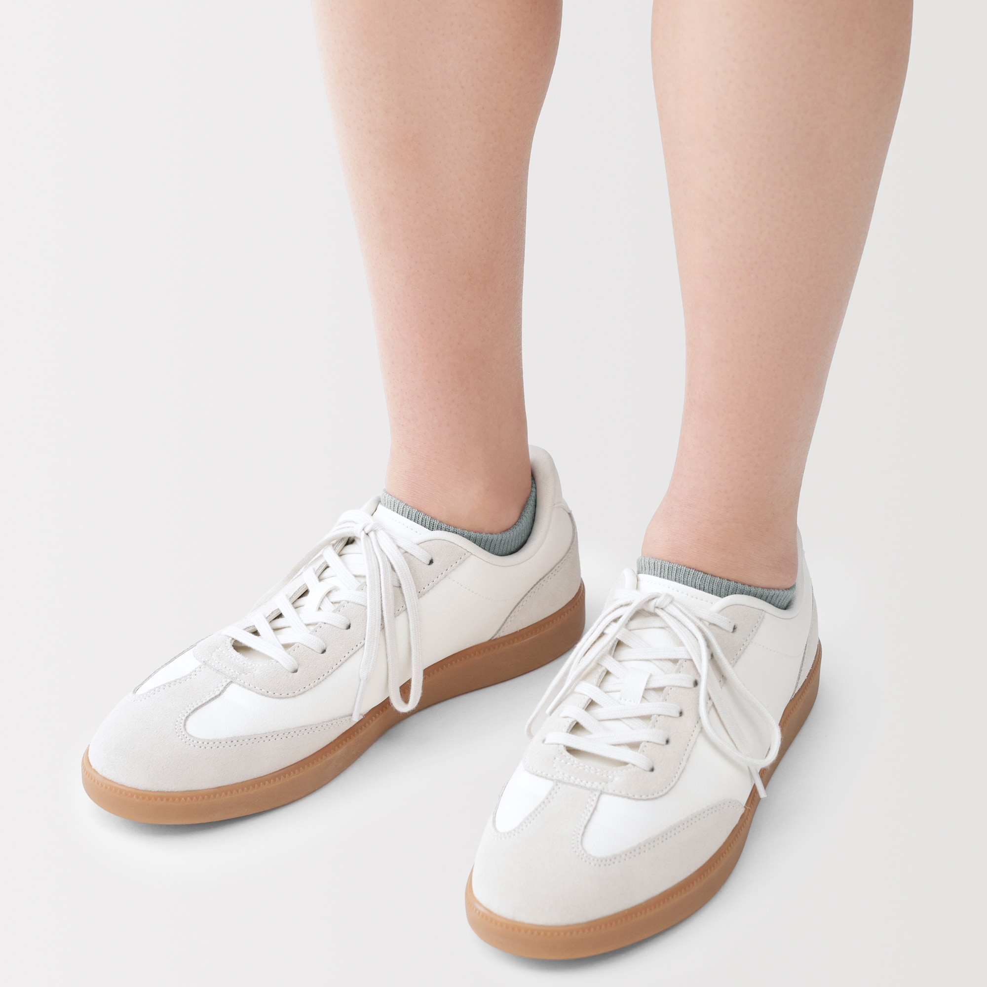 紳士　足なり直角　総メッシュ　さらっと綿　スニーカーイン